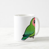 Roze Lovebird Koffiemok (Voorkant rechts)