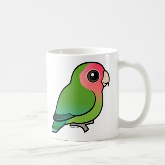 Roze Lovebird Koffiemok (Rechts)
