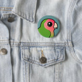 Roze Lovebird Ronde Button 5,7 Cm (In situ)