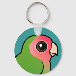 Roze Lovebird Sleutelhanger
