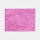 Roze Lovertjes Glans Fleece Deken (Voorkant (Horizontaal))
