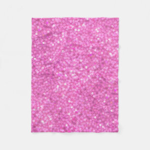 Roze Lovertjes Glans Fleece Deken