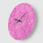 Roze Lovertjes Glans Grote Klok (Hoek)
