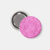 Roze Lovertjes Glans Magneet (Voorkant / Achterkant)