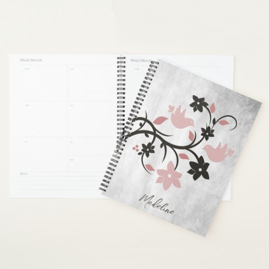Roze Lovevogels - Aangepaste planner (Display)