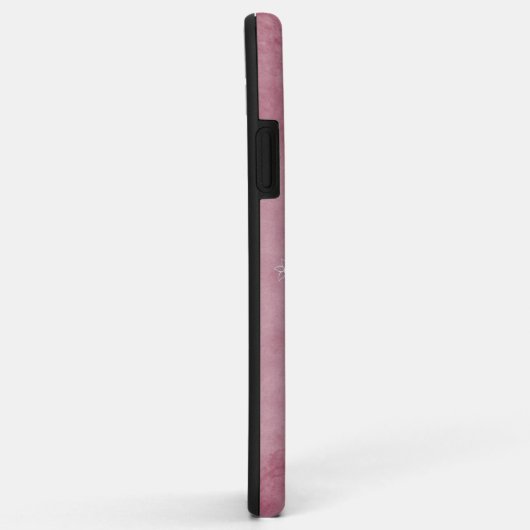 Roze Lovevogels Floral Vine iPhone Case (Achterkant/rechts)