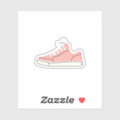 Roze Low-top Sneaker Sticker (Vel)