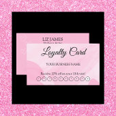 Roze Loyaliteit Kaart QR Code Klantwaardering Visitekaartje