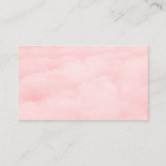 Roze Loyalty-Kaart Visitekaartje (Achterkant)