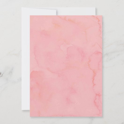 Roze Luau Hibiscus Tropisch Bloemen Vrijgezellenfe Kaart (Achterkant)