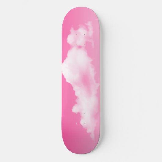 Roze Lucht en Wolken Skateboard (Voorkant)