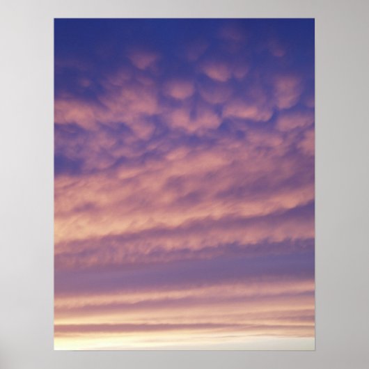 Roze lucht posterprint poster (Voorkant)