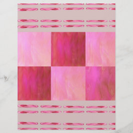 Roze lucht tegels scrapbookpapier 2-zijdige pagina