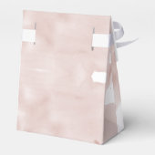 Roze Lucht Waterverf Bruidsdouche Bedankdoosjes (Achterkant)