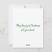 Roze lucht winter feestdagenkaart (Achterkant)