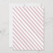 Roze luchtballon baby shower Uitnodiging (Achterkant)