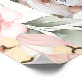 Roze Luchtballon Eerste Jaar Fotocollage Post Poster (Hoek)