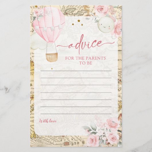 Roze luchtballon is niet ze achtenswaardig advies (Voorkant)