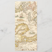 Roze luchtballon is niet ze schattige verjaardag menu (Achterkant)