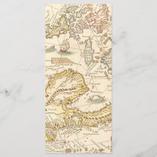 Roze luchtballon is niet ze schattige verjaardag menu (Achterkant)