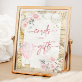 Roze luchtballon Is ze niet Onerderful Kaarten Cad Poster