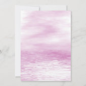 Roze luchtballonballon Baby shower Kaart (Achterkant)