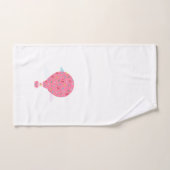 Roze luchtballonnen bad handdoek (Handdoek)