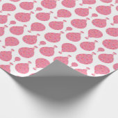Roze luchtballonnen cadeaupapier (Hoek)