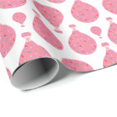 Roze luchtballonnen cadeaupapier (Rol Hoek)