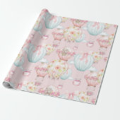  roze luchtballonnen voor Chic Hot Air Cadeaupapier (Uitgerold)