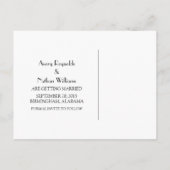 Roze  luchters sparen het Briefkaart Datum (Achterkant)