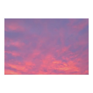 Roze Luchtfotografie Perfect Poster