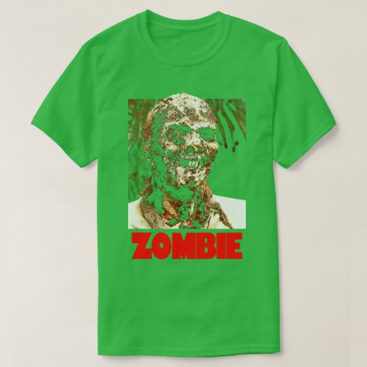 Roze Lucio Fulci Zombie van de Walking Dead T-shirt (Design voorkant)