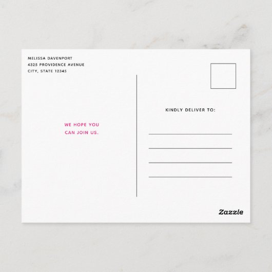 Roze luiaard rijden een cabriolet verjaardagsfeest briefkaart (Achterkant)