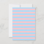 Roze Luier Bash Baby Shower Kaart (Achterkant)