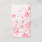 Roze Luier Raffle Baby Het is koud buiten Kaart (Achterkant)