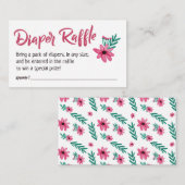 Roze Luier Raffle Kaart (Voorkant / Achterkant)