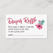 Roze Luier Raffle Kaart (Voorkant)