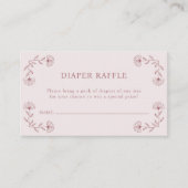 Roze Luier Raffle Kaart (Voorkant)