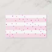 Roze Luier Raffle Ticket Informatiekaartje (Achterkant)