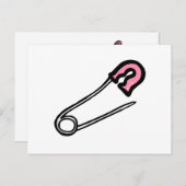 Roze luierpan briefkaart (Voorkant / Achterkant)