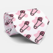 Roze luierpan stropdas (Opgerold)