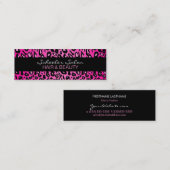 Roze luipaard afdrukken - aangepast Visitekaartje (Voorkant / Achterkant)