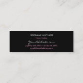 Roze luipaard afdrukken - aangepast Visitekaartje (Achterkant)