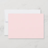 Roze luipaard afdrukken Aangepaste RSVP Kaartje (Achterkant)