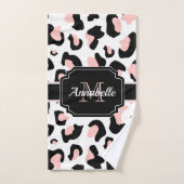 Roze luipaard afdrukken bad handdoek (Handdoek)