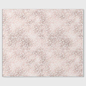 Roze luipaard afdrukken cadeaupapier (Vlak)