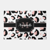 Roze luipaard afdrukken deurmat (Voorkant)