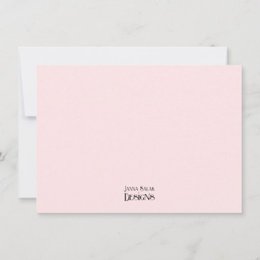 Roze luipaard Afdrukken Eerste verjaardag Uitnodig Kaart (Achterkant)