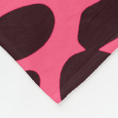 Roze luipaard afdrukken fleece deken (Hoek)